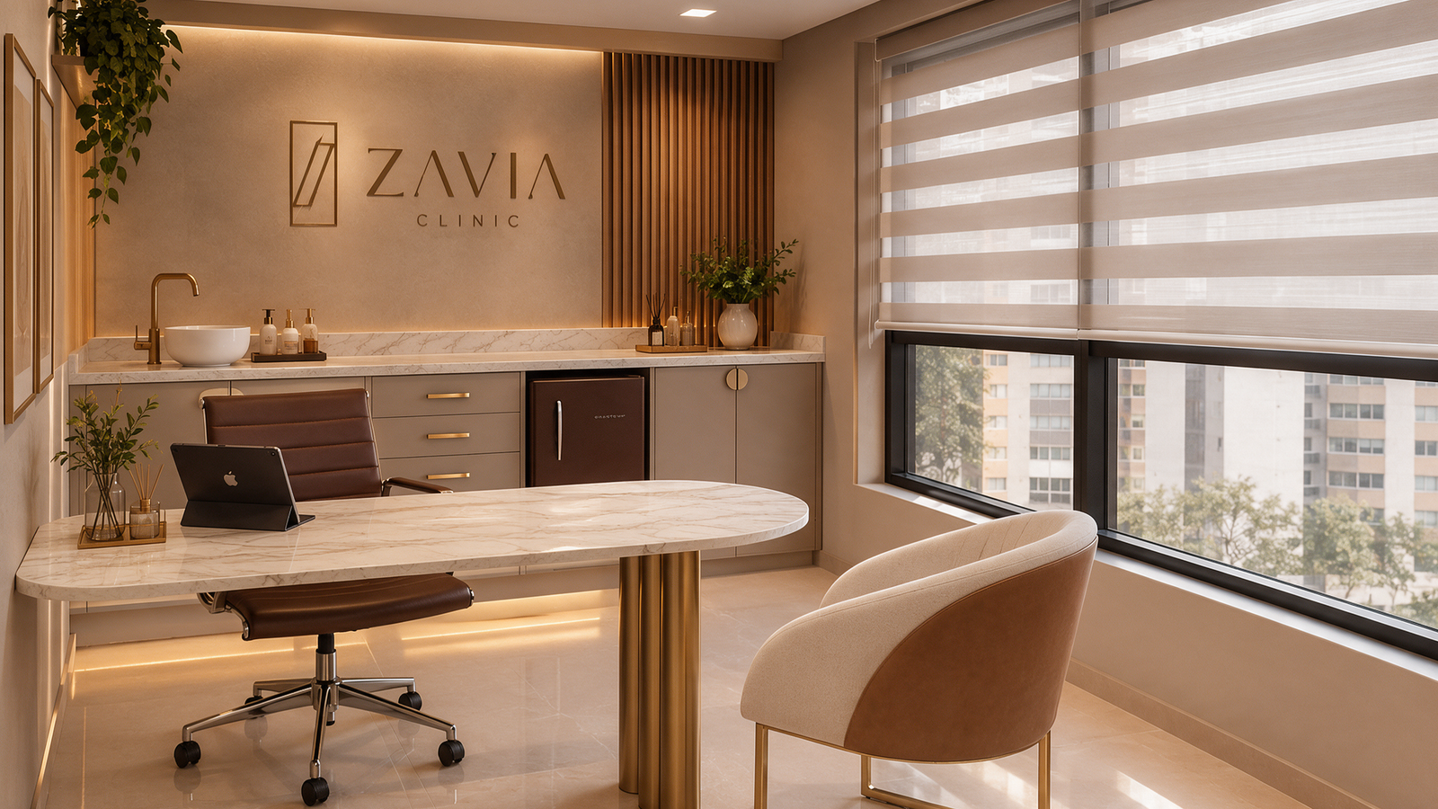 Consultório de nutrição da ZAVIA Clinic